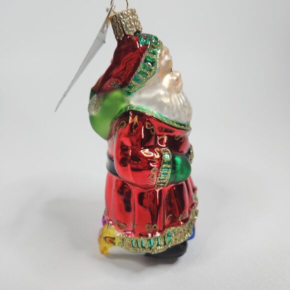 OWC Old World Christmas A Very Merry Father Christma #40013 Santa Ornament - Picture 3 of 7